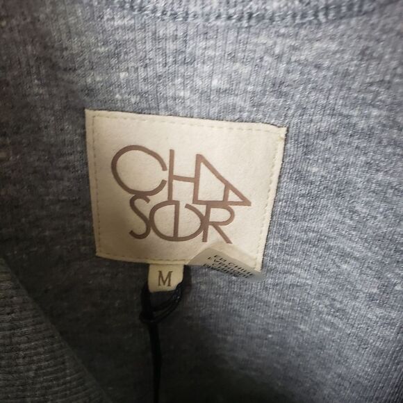 Chaser Women's Ribbed Button Snap Light Grey Simple Basic Tank Size Medium/MD - Picture 6 of 8